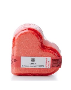 Сердце для ванны бурлящее ягодный смузи 110 гр Fabrik cosmetology