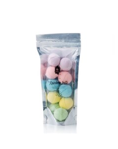 Шарики для ванны бурлящие маленькие Rainbow balls 150 гр Fabrik cosmetology