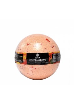 Шарик для ванны бурлящий персиковое мороженное 120 гр Fabrik cosmetology