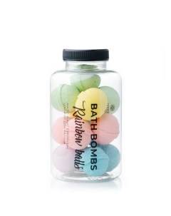 Шарики для ванны бурлящие маленькие Rainbow balls 230 гр Fabrik cosmetology