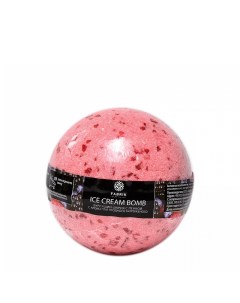 Шарик для ванны бурлящий ягодное мороженное 120 гр Fabrik cosmetology