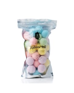 Шарики для ванны бурлящие маленькие Rainbow balls 470 гр Fabrik cosmetology