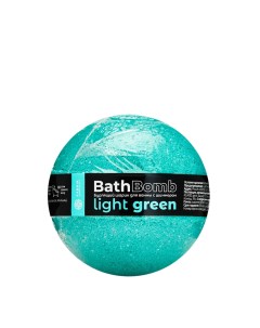 Шарик для ванны бурлящий с шиммером Light Green 120 гр Fabrik cosmetology