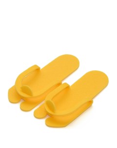 Тапочки вьетнамки пенополиэтилен желтый 5 мм 25 пар Чистовье