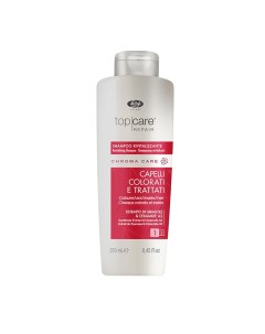 Шампунь оживляющий для окрашенных волос Top Care Repair Chroma Care Revitalizing Shampoo 250 мл Lisap milano