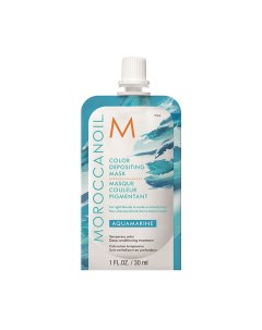 Маска тонирующая для волос аквамарин COLOR DEPOSITING MASK AQUAMARINE 30 мл Moroccanoil