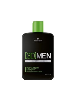 Шампунь для волос и тела для мужчин ВС 3D MEN 250 мл Schwarzkopf professional