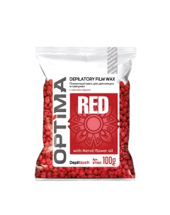 Воск пленочный в гранулах с маслом нероли OPTIMA RED 100 г Depiltouch professional