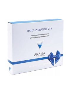 Набор для глубокого увлажнения кожи спрей 150 мл крем 100 мл крем для глаз 50 мл Professional Daily  Aravia