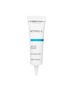 Крем активный для обновления и омоложения кожи лица Retinol E Active Cream 30 мл Christina
