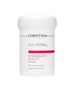 Маска красоты клубничная для нормальной кожи Sea Herbal Beauty Mask Strawberry 250 мл Christina