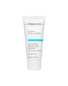 Крем увлажняющий азуленовый с коллагеном и эластином для нормальной кожи Elastin Collagen 60 мл Christina