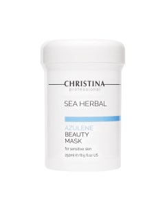 Маска красоты азуленовая для чувствительной кожи Sea Herbal Beauty Mask Azulene 250 мл Christina