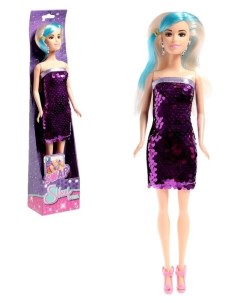 Кукла модель Ульяна в платье цвет фиолетовый Nnb
