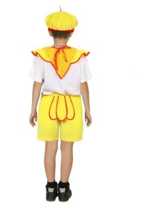 Карнавальный костюм Цыпленок с жабо мех рост 110 116 см Страна карнавалия