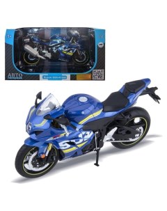 Модель мотоцикла металл Suzuki Gsx r 1000 1 12 цвет синий свободный ход колёс Кнр игрушки