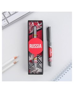 Ручка металл с колпачком Russia фурнитура серебро 1 0 мм Nnb
