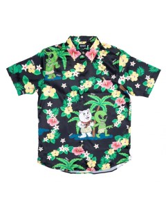 Рубашка с коротким рукавом Aloha Nerm Short Sleeve Button Up Black 2022 Ripndip