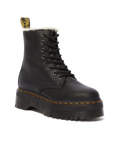 Jadon Leather Faux Fur Lined Platform Dr. martens