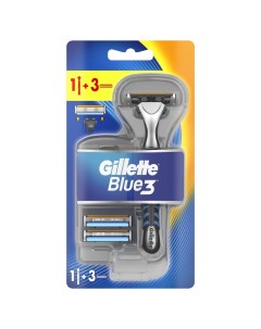 Станок для бритья Blue3 с 3 cменными кассетами Gillette