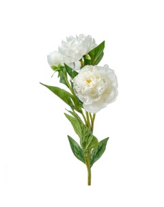 Цветок искусственный 0001 Пион белый Myblumm