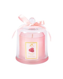 Свеча 94130 ароматическая Moretto Роза 8 8 11 см розовый Русские подарки