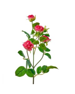 Цветок искусственный 0116 Роза кустовая фуксия Myblumm