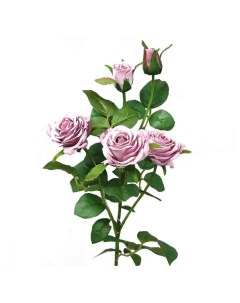 Цветок искусственный 0019 Роза кустовая нежно фиолетовый Myblumm