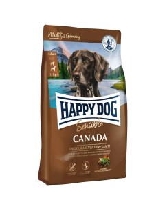 Canada cухой корм для собак c лососем кроликом ягненком и картофелем 2 8 кг Happy dog
