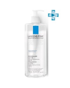 Мицеллярная вода для очищения чувствительной кожи лица и глаз Ultra 750 мл Physiological Cleansers La roche-posay