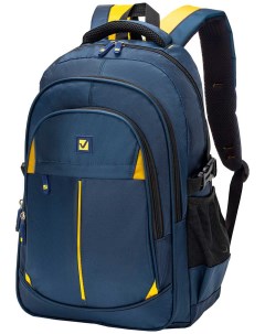 Рюкзак TITANIUM универсальный синий желтые вставки 45х28х18см 270768 Brauberg