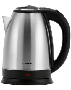 Чайник электрический SKS1051 серебристый матовый черный Starwind
