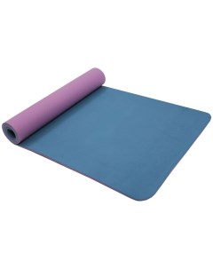 Коврик для йоги и фитнеса 183х61х0 6 TPE двухслойный фиолетовый Bradex