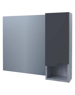 Зеркальный шкаф для ванной Абигель 100 SP 00001063 матовый цемент Stella polar