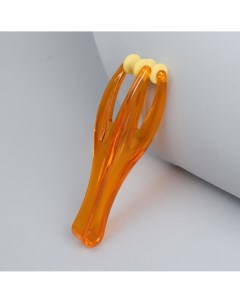 Массажёр для пальцев рук 15 3 8 3 8 см 2 ролика цвет оранжевый Onlitop