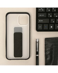 Чехол luazon для iphone 12 pro max с ремешком подставкой пластиковый черный Luazon home