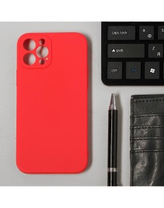 Чехол luazon для телефона iphone 12 pro soft touch силикон красный Luazon home