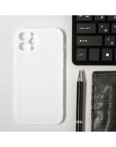 Чехол luazon для телефона iphone 12 pro soft touch силикон прозрачный белый Luazon home
