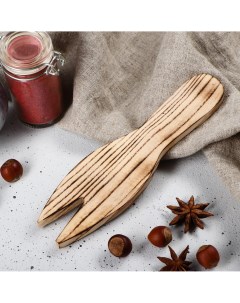 Лопатка для салата деревянная Доброе дерево
