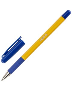 Ручка шариковая с грипом Basic Bp 14 Orange синяя узел 0 7 мм линия письма 0 35 мм 143747 Staff