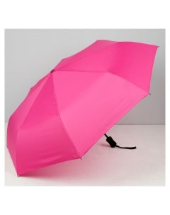 Зонт автоматический Однотонный 3 сложения 8 спиц R 48 5 цвет розовый Fabretti
