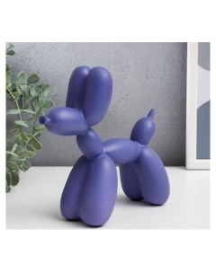 Сувенир полистоун Воздушный шарик собачка фиолетовый 19 5х7х18 см Nnb