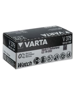 Батарейка цинковая V379 Sr521sw sr63 g0 1bl 1 55в блистер 1 шт Varta