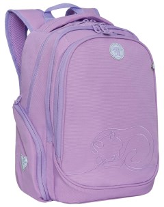 Рюкзак школьный анатомическая спинка 2 отделения с вышивкой для девочек Pink 39х30х20 см Rg 268 1 1 Grizzly