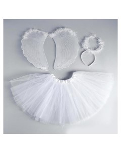 Карнавальный набор Ангел 3 предмета крылья юбка ободок Nnb