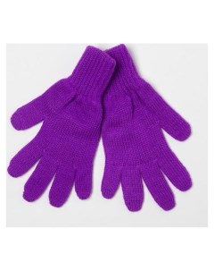Перчатки для девочки цвет фиолетовый размер 16 Снежань