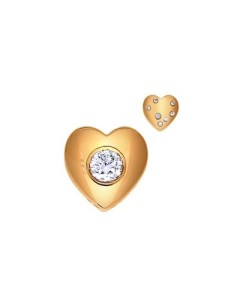Подвеска Сердце с бриллиантами Sokolov diamonds