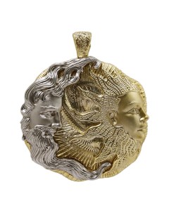 Серебряные кулоны подвески медальоны Spika Spika gold