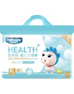 Подгузники трусики детские HEALTH XL 12 17кг 40шт Palmbaby