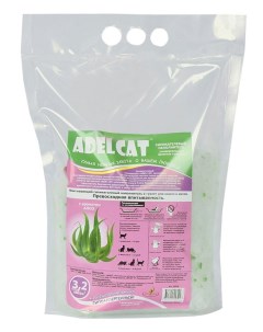 Наполнитель универсальный АЛОЭ зеленые гранулы силикагель 1 4кг 3 2 л Adel cat